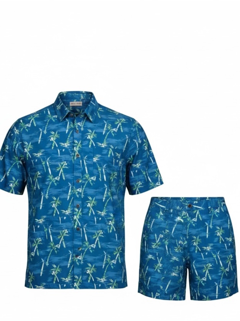 PGA TOUR S/S Button-Up Shirt and 8" Mid Rise Moisture Wicking Golf Short Set- L
